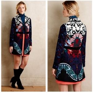 Elevenses/Anthropologie Florilege Slim Tailored Jacket